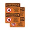 Signmission No Alcoholic Beverages Bilingual, 7 in W x Rectangle, Plastic OS-2PACK-WS-P-710-L-12696 - alternate 1